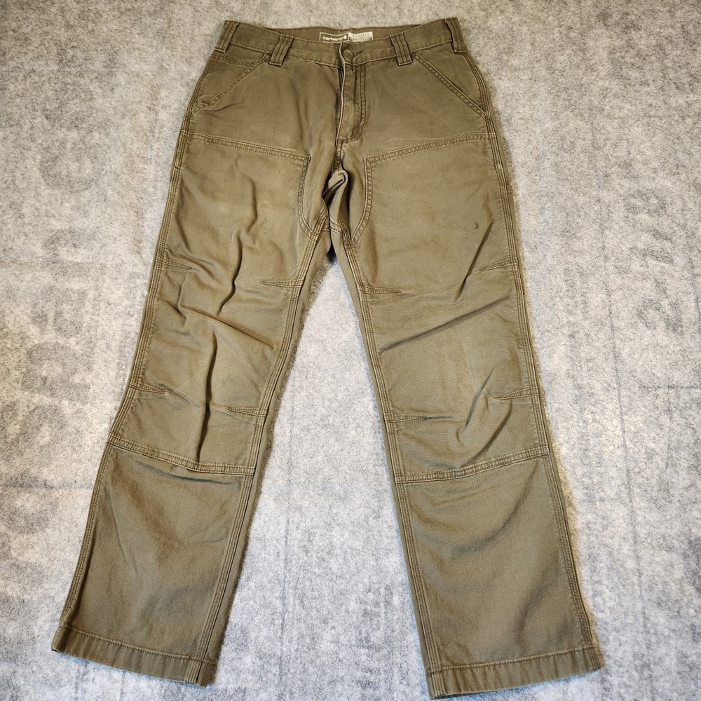 Carhartt Relaxed Fit Rugged Flex mens 5 Pocket BN2802-M size 30x30 color olive
